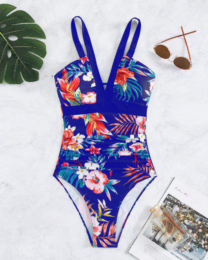 Krysta - Stylish One-Piece Swimsuit with Floral Print