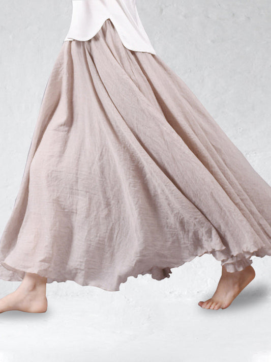 Brise | Cotton-Linen Skirt by Eva