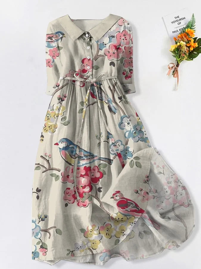 Vintage Floral Charm Dress by Pau