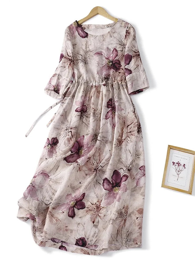 Primma – Cute floral tie dress