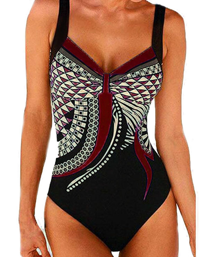 Lakeisha - Unique One-Piece Swimsuit with Pattern