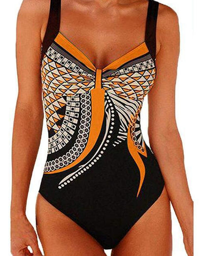 Lakeisha - Unique One-Piece Swimsuit with Pattern