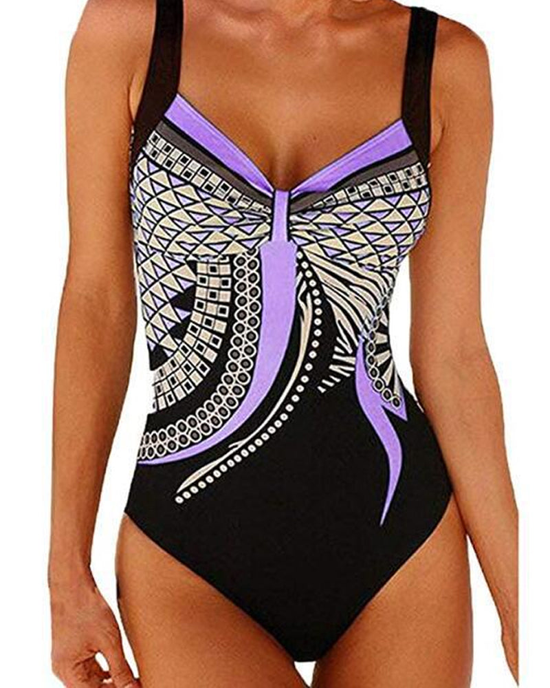 Lakeisha - Unique One-Piece Swimsuit with Pattern