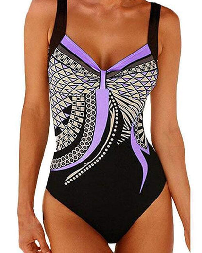 Lakeisha - Unique One-Piece Swimsuit with Pattern