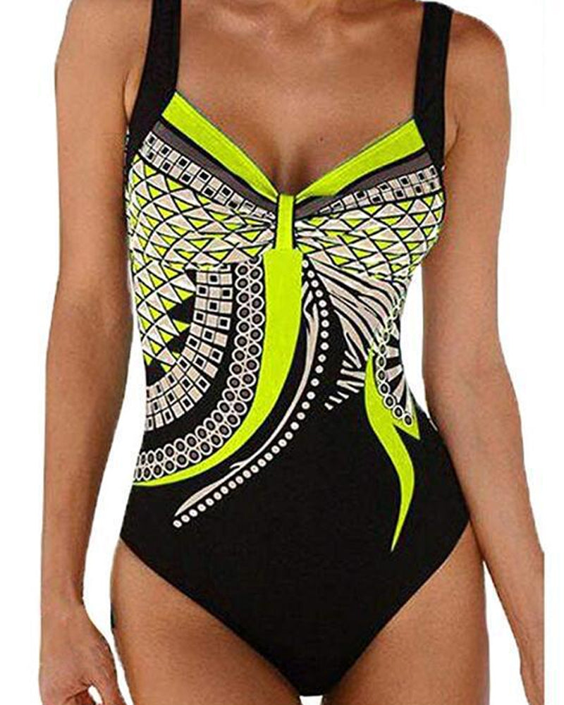 Lakeisha - Unique One-Piece Swimsuit with Pattern