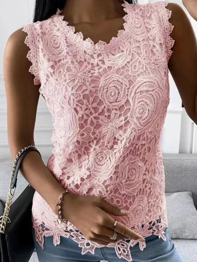 Chic Lace Vest - Stylish Layering Essential