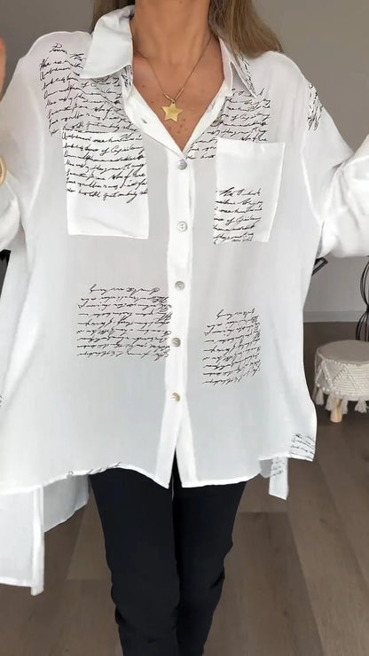 Lexi – Trendy letter print shirt