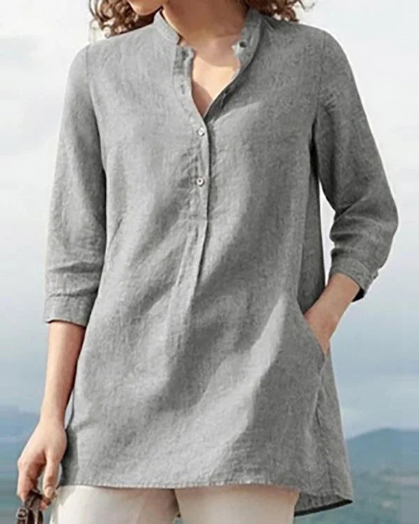 Odinique – Soft linen casual top