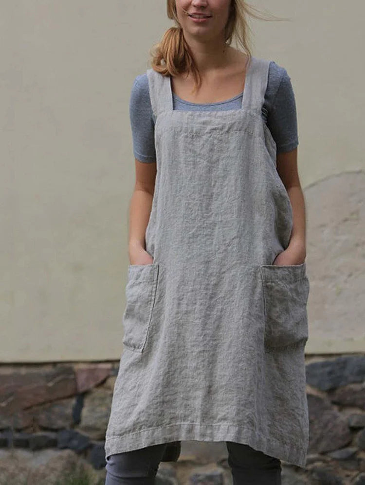 Simple Pocketed Tank Dress