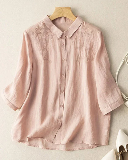 Retro – Stylish cotton-linen shirt