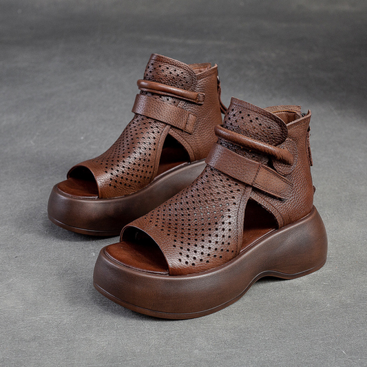 EleganceStep™ - Classic Leather Supportive Sandals