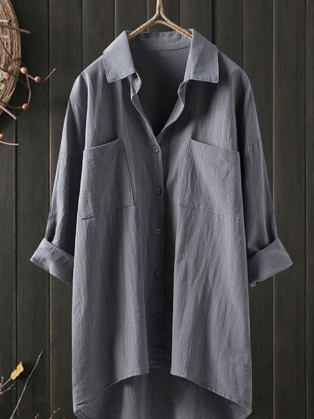 Renae – Cozy cotton linen shirt