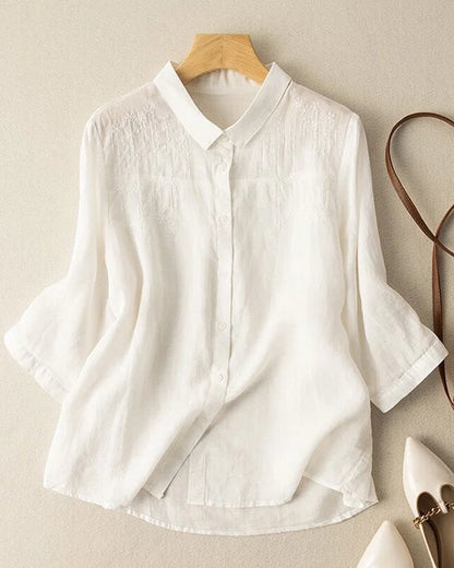 Retro – Stylish cotton-linen shirt