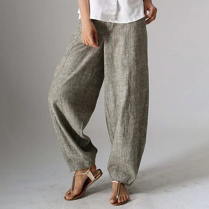 Relaxed Fit Cotton Blend Lounge Trousers