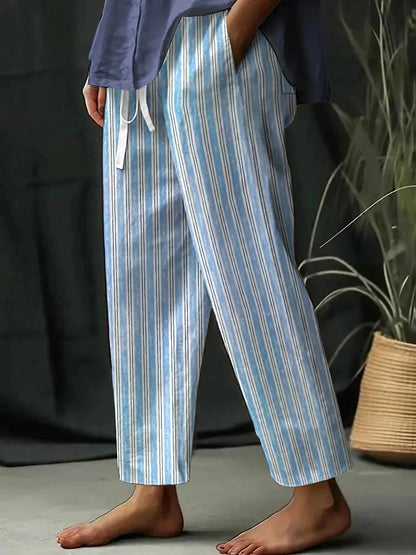 Regina Comfort - Striped Leisure Trousers