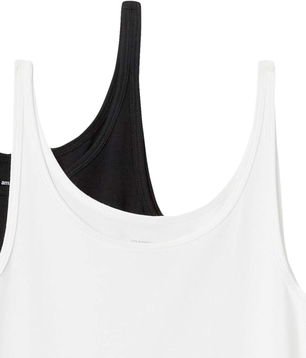 Joanne - Essentials Women's Slim-Fit Thin-Strap Tank Top, Pack of 2