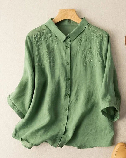 Retro – Stylish cotton-linen shirt