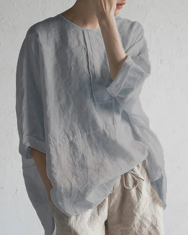 Marlie – Relaxed linen top for summer