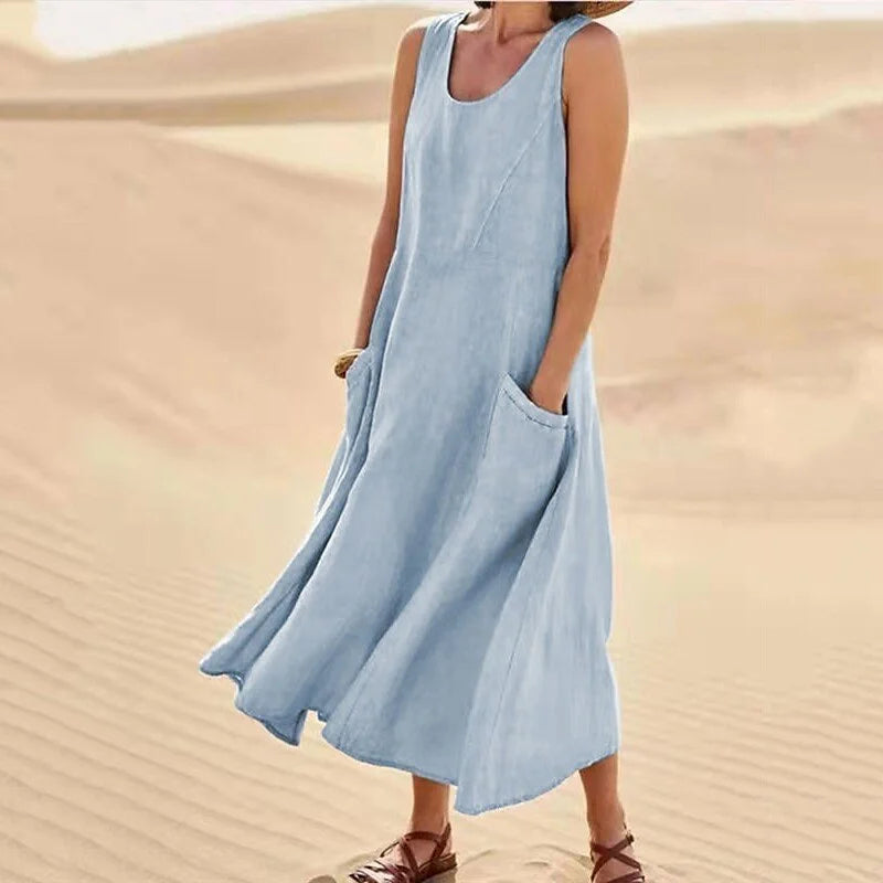 Scotia – Cool, comfy linen dress