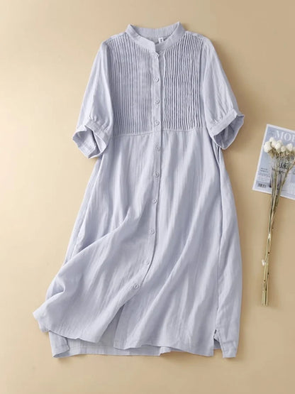 Artie – Elegant pleated cotton dress