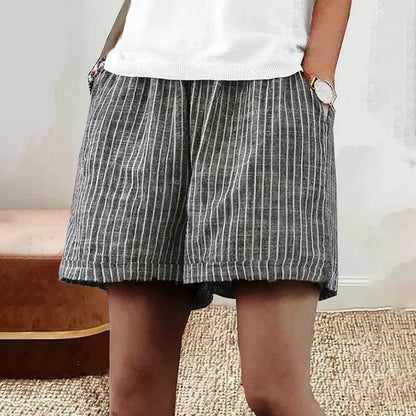 Striped Casual Loose-Fit Summer Shorts