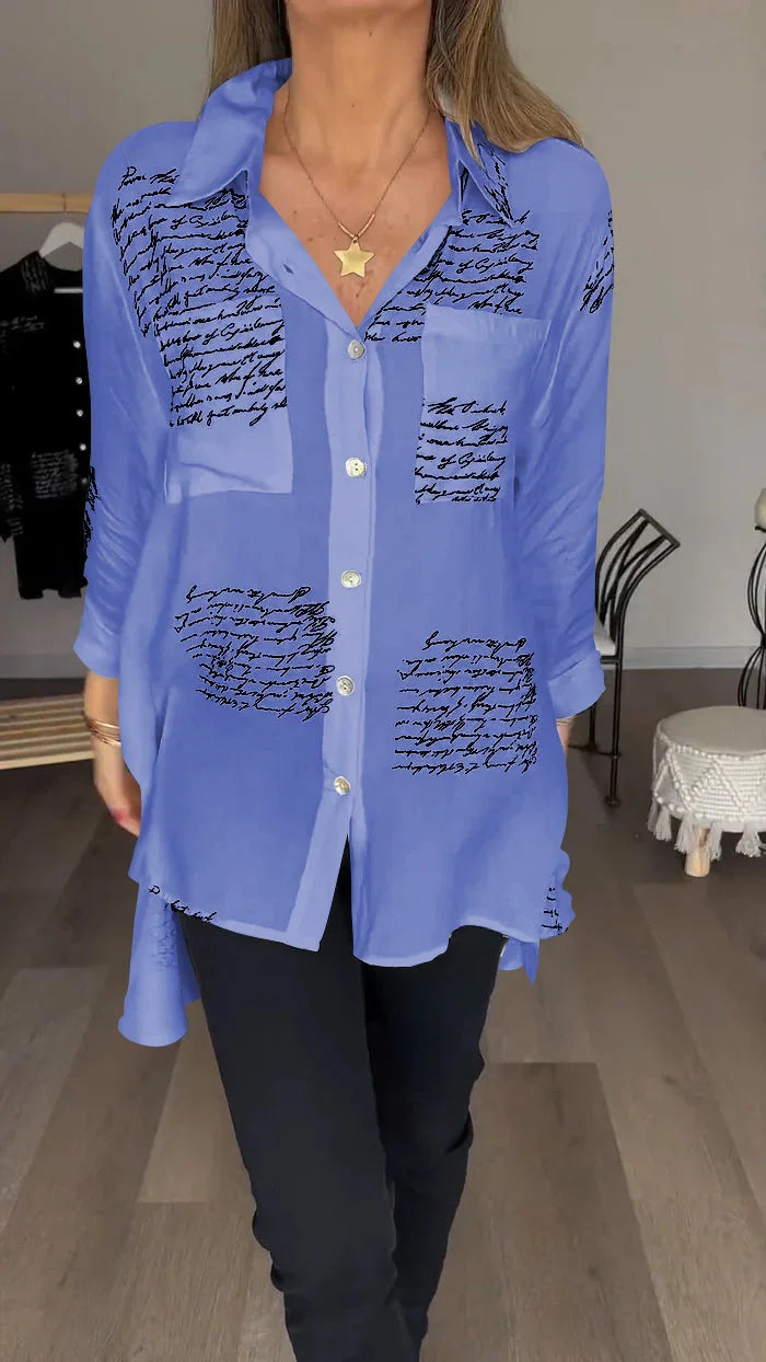 Lexi – Trendy letter print shirt