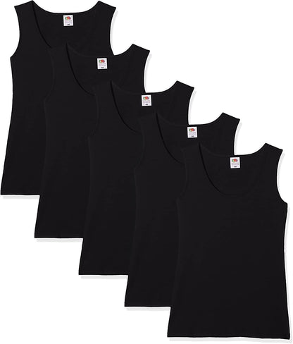 Colette - Women's Valueweight Athletic Vests (Pack of 5)