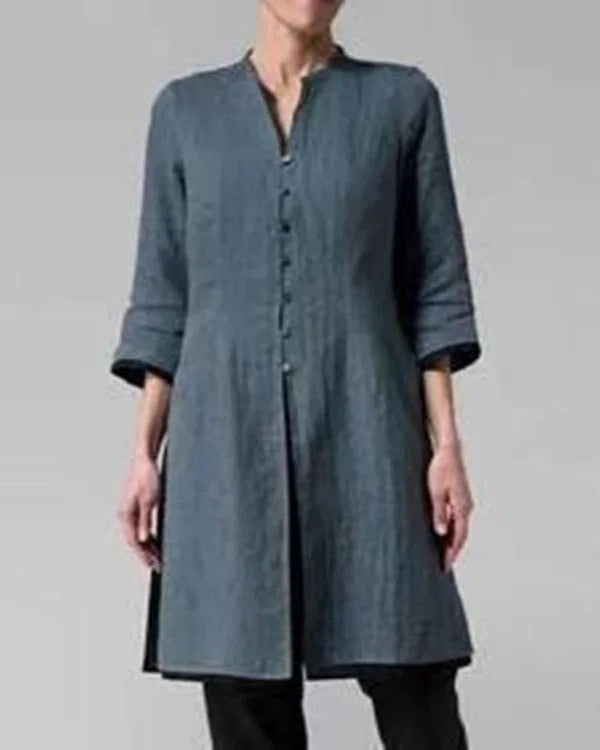 Cori Elegant Slimming Linen Cardigan