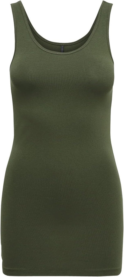 Alexandra - Women's Everyday Long Tank Top in Organic Cotton