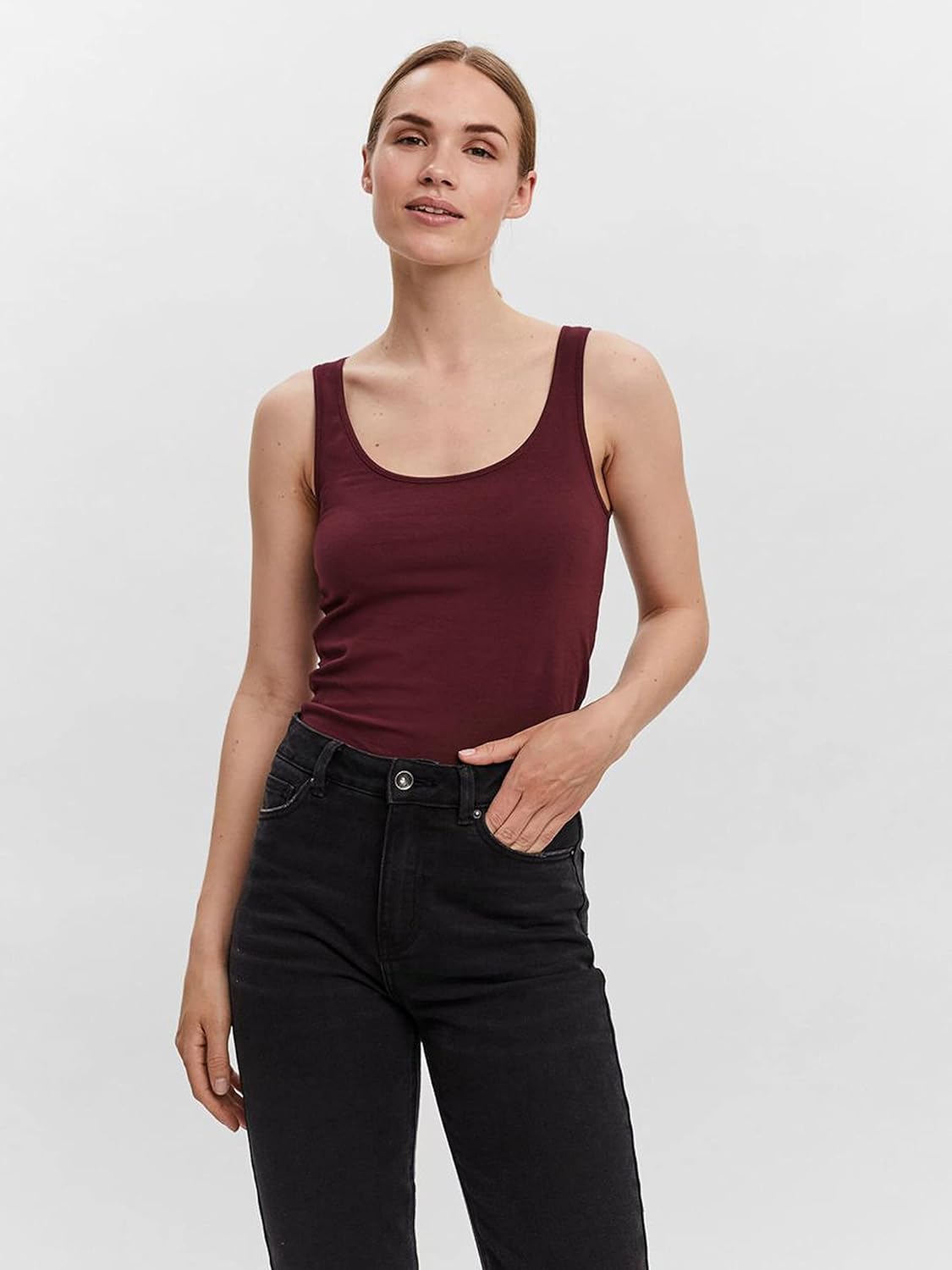 Alexandra - Women's Everyday Long Tank Top in Organic Cotton