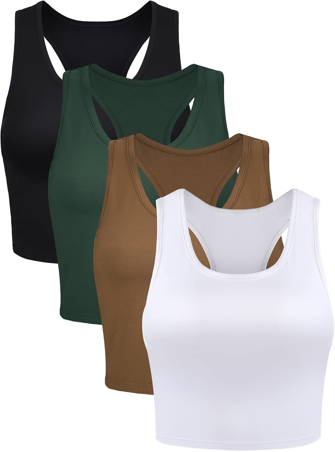 Frances - Essential 4-Pack Women's Cozy Crop Tanks