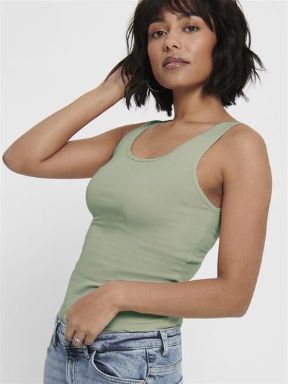 Alexandra - Women's Everyday Long Tank Top in Organic Cotton