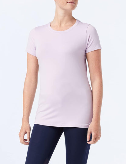 Deborah - Essentials Women's Tech Stretch Short-Sleeved Crew Neck T-Shirt (Available in Plus Size), Multipacks