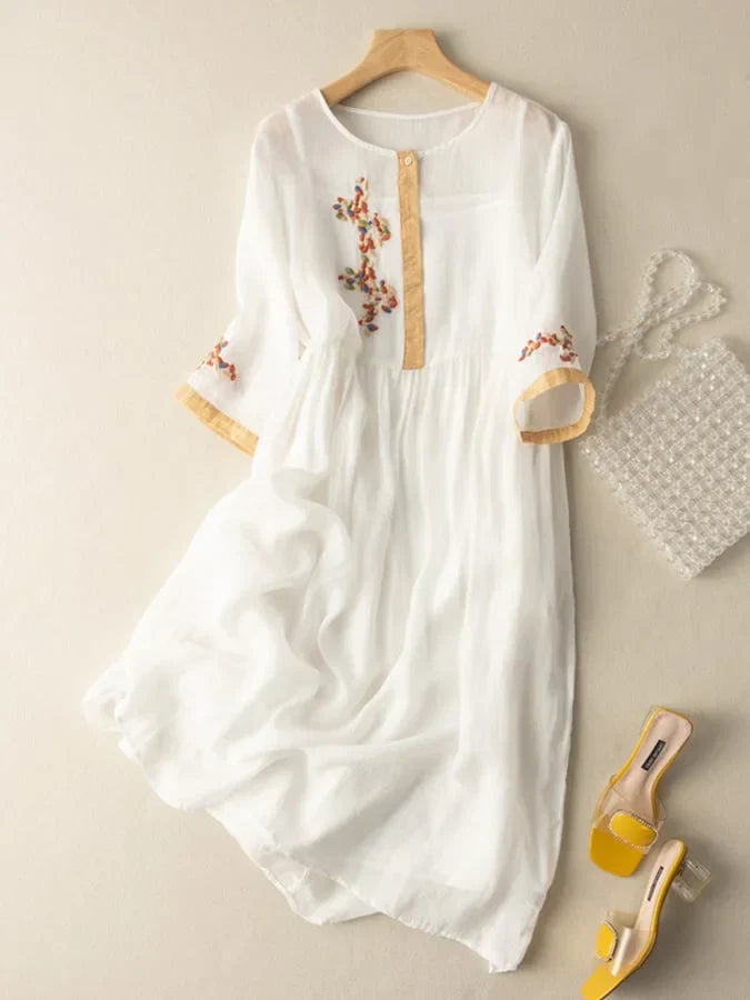 Sadie - Embroidered Ethnic Style Dress