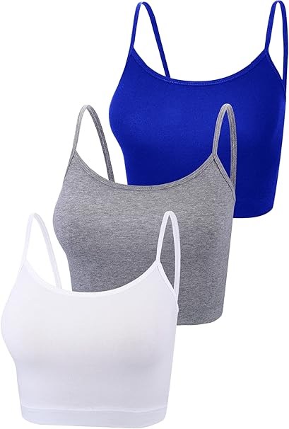 Charlie - Padded Women Lace Sports Bra Seamless Push Up Camisole for Yoga Fitness, 3 PCS