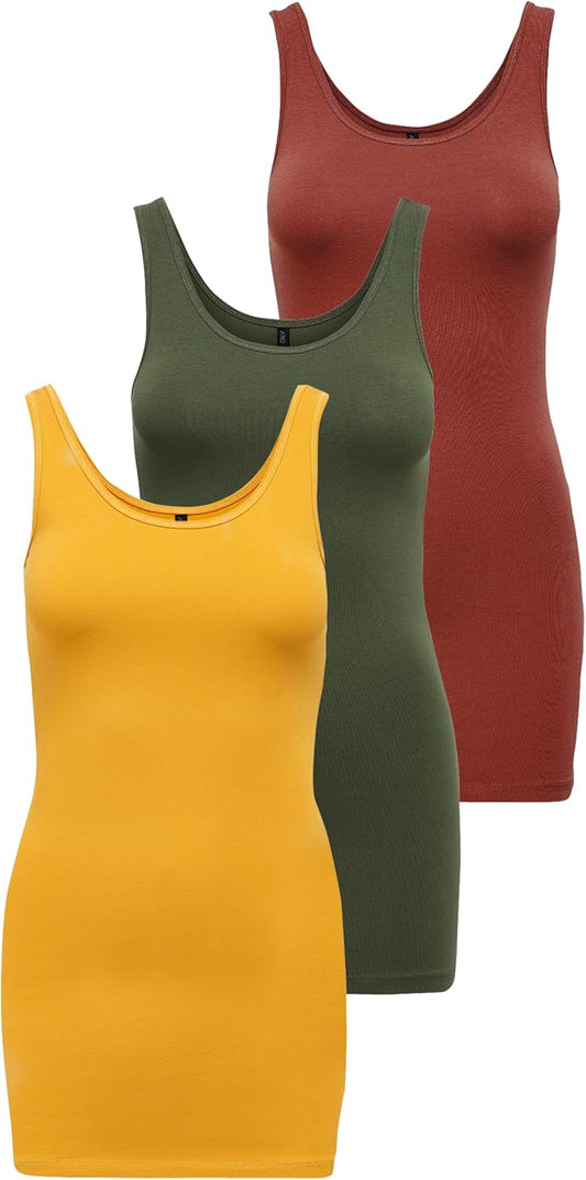 Alexandra - Women's Everyday Long Tank Top in Organic Cotton