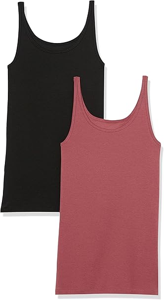 Joanne - Essentials Women's Slim-Fit Thin-Strap Tank Top, Pack of 2