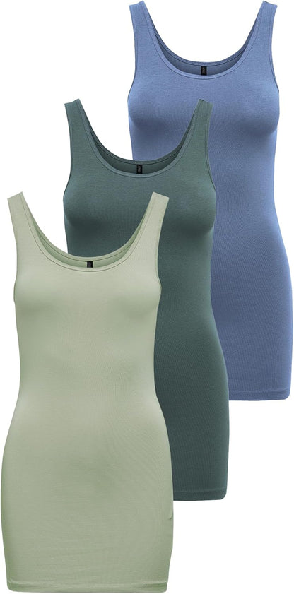 Alexandra - Women's Everyday Long Tank Top in Organic Cotton