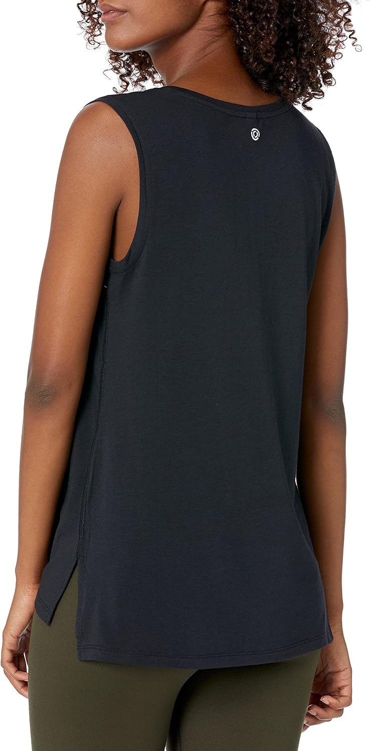 Catherine - Essentials Women's Soft Cotton Standard-Fit Yoga  Sleeveless Tank