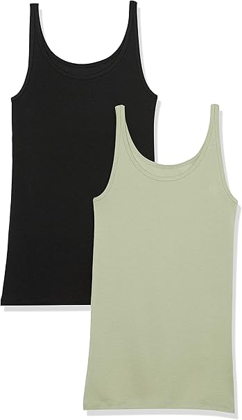 Joanne - Essentials Women's Slim-Fit Thin-Strap Tank Top, Pack of 2