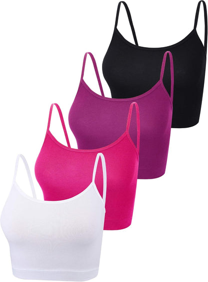 Marlene - 4 Pack Cropped Tank Tops for Women