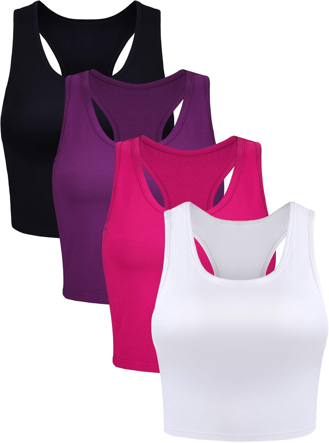 Frances - Essential 4-Pack Women's Cozy Crop Tanks