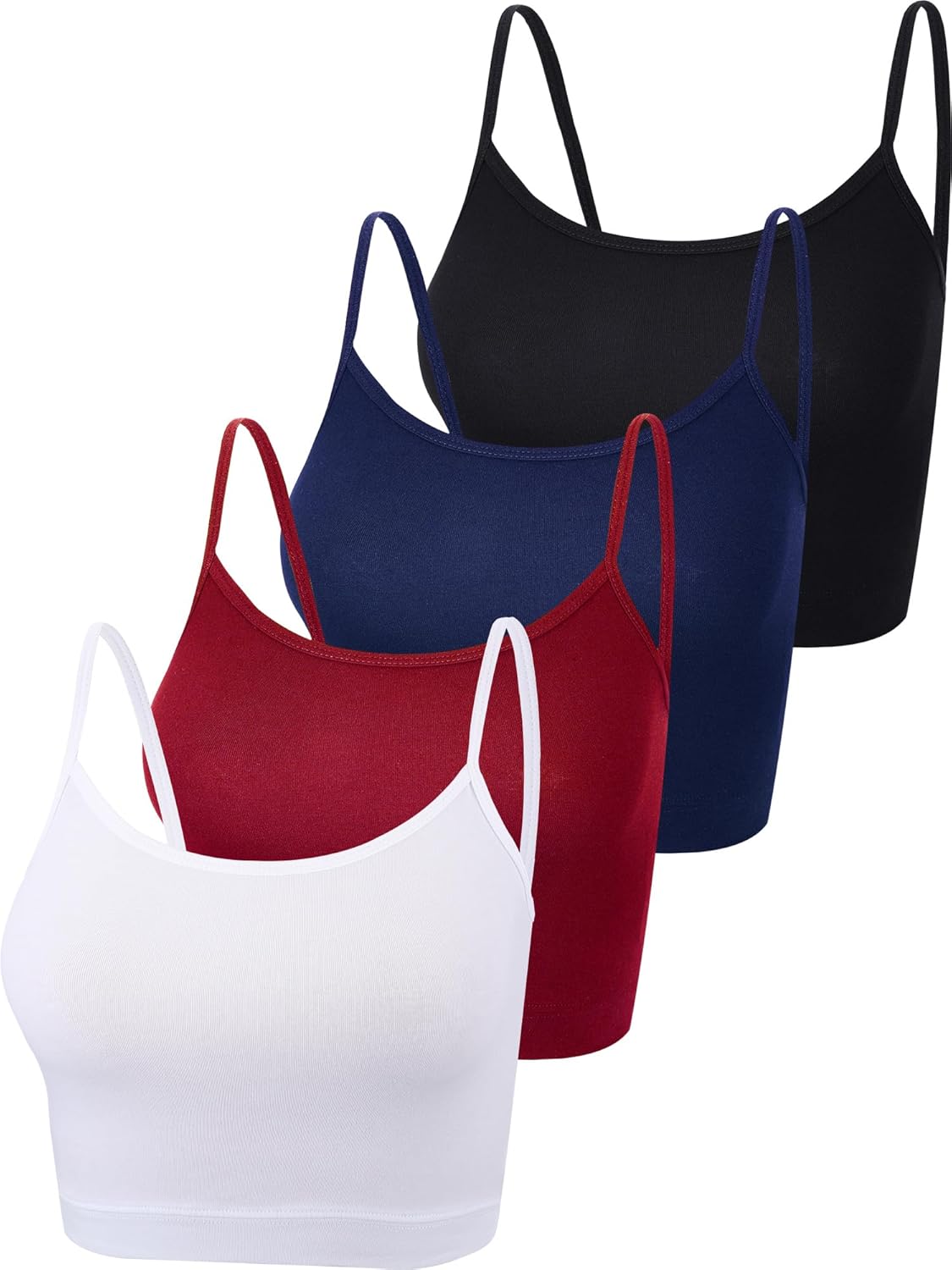 Marlene - 4 Pack Cropped Tank Tops for Women