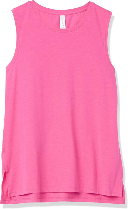 Catherine - Essentials Women's Soft Cotton Standard-Fit Yoga  Sleeveless Tank