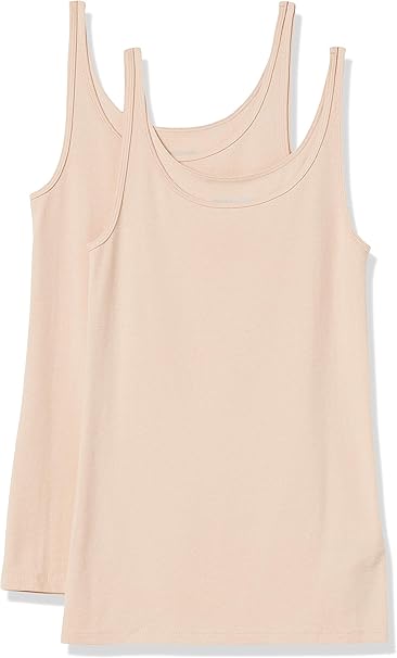 Joanne - Essentials Women's Slim-Fit Thin-Strap Tank Top, Pack of 2