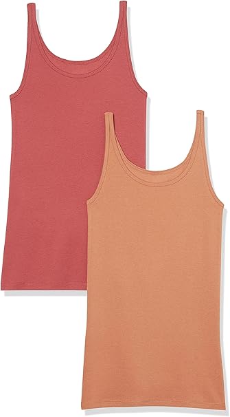 Joanne - Essentials Women's Slim-Fit Thin-Strap Tank Top, Pack of 2