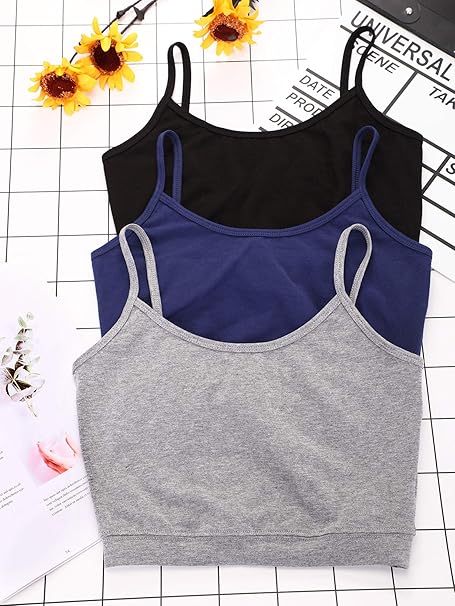 Charlie - Padded Women Lace Sports Bra Seamless Push Up Camisole for Yoga Fitness, 3 PCS