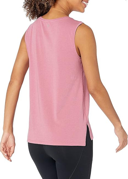 Catherine - Essentials Women's Soft Cotton Standard-Fit Yoga  Sleeveless Tank