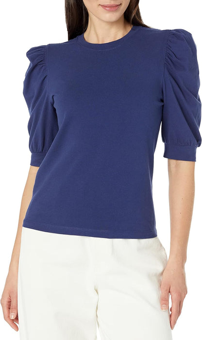 Chloe- Chic Puff-Sleeve Jersey T-Shirt for Women by The Drop