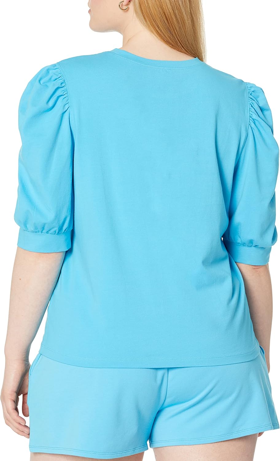 Chloe- Chic Puff-Sleeve Jersey T-Shirt for Women by The Drop